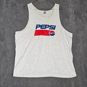 90's Pepsi Mens sleeveless Shirt Extra Large XL Tank  Cotton Blend Soda A2-25